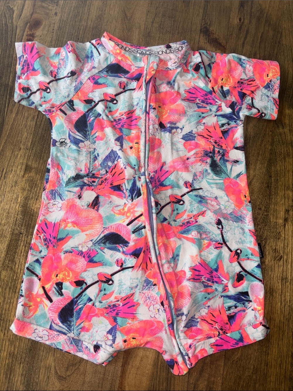 Girls Neon Tropical Bonds Wondersuit